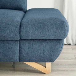 Wohnen Wohnzimmer Ecksofa in Blau - Baonga
