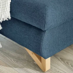 Wohnen Wohnzimmer Ecksofa in Blau - Baonga