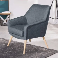 Wohnzimmer Einzelsessel in Blau - Legancas^Wohnen