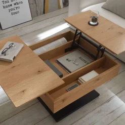 Wohnen Wohnzimmer Funktionstisch mit hochklappbarer Tischplatte - Bonney