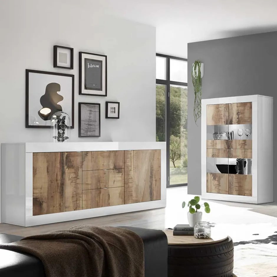 Wohnen Wohnzimmer Highboard & Sideboard - Olvenion (zweiteilig)