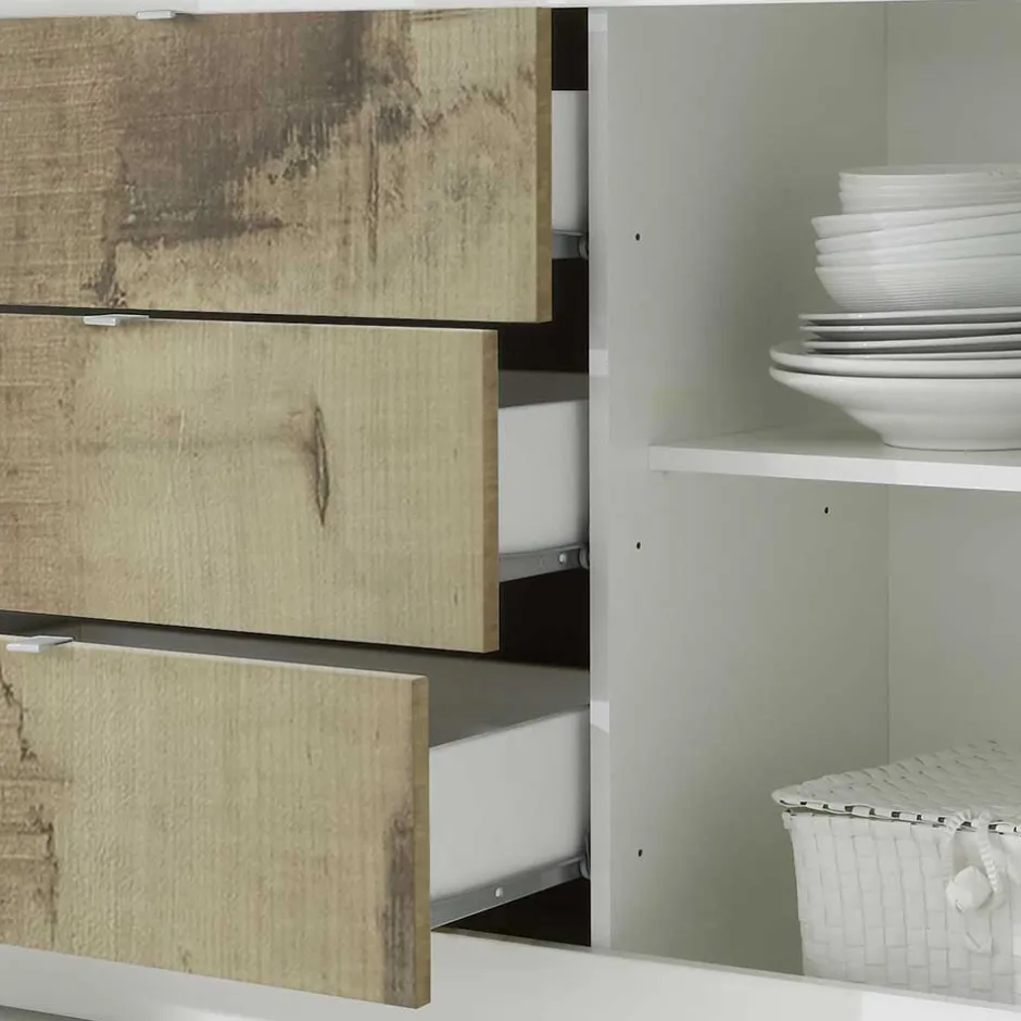 Wohnen Wohnzimmer Highboard & Sideboard - Olvenion (zweiteilig)