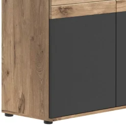 Wohnzimmer Highboard mit Glaseinsätzen - Lucios^Wohnen