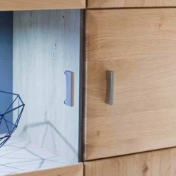 Wohnen Wohnzimmer Highboard Vernella aus Eiche Bianco