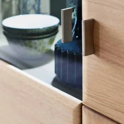 Wohnen Wohnzimmer Highboard Vernella aus Eiche Bianco