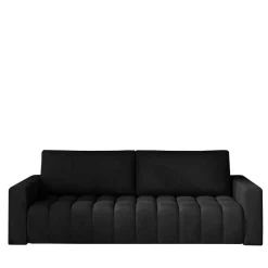 Wohnzimmer Klappsofa in Schwarz Samt - Graland^Wohnen New