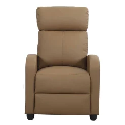 Wohnzimmer Kunstledersessel in Hellbraun - Ulnero^Wohnen