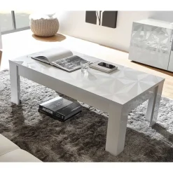 Wohnzimmer Möbel in Weiß glänzend - Vovasoma (dreiteilig)^Wohnen Hot