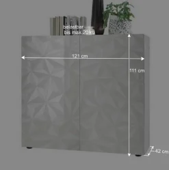 Wohnzimmer Möbel in Weiß glänzend - Vovasoma (dreiteilig)^Wohnen Hot