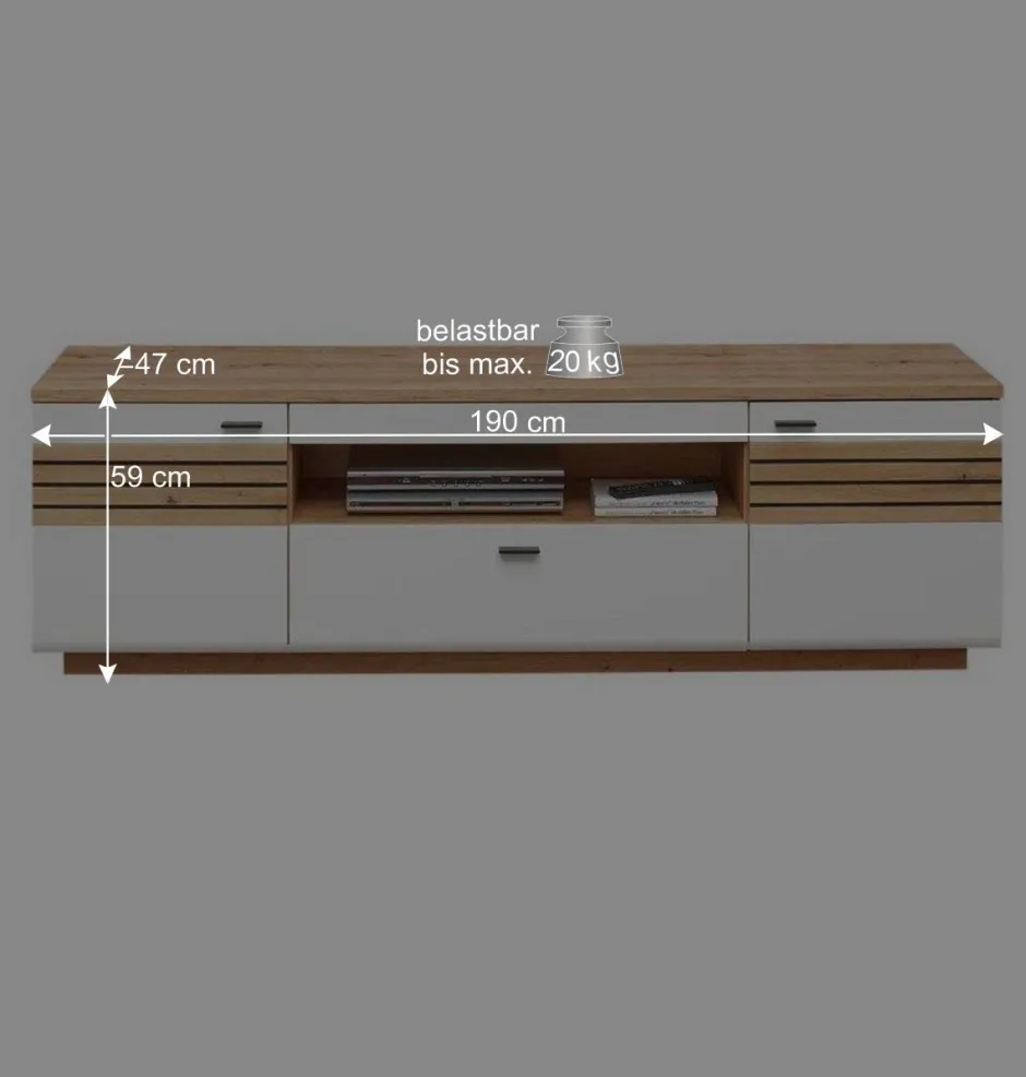 Wohnzimmer Möbel Kombi modern - Niam (dreiteilig)^Wohnen