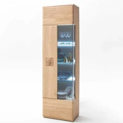 Wohnzimmer Möbel Kombi Pontros in Eiche Bianco (vierteilig)^Wohnen Sale