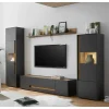 Wohnen Wohnzimmer Möbel Wohnwand günstig - Ahilav (vierteilig)