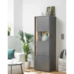 Wohnen Wohnzimmer Möbel Wohnwand günstig - Ahilav (vierteilig)