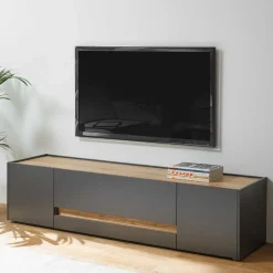 Wohnen Wohnzimmer Möbel Wohnwand günstig - Ahilav (vierteilig)