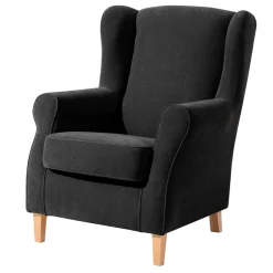 Wohnzimmer Ohrensessel in Schwarz - Lirionica^Wohnen Clearance