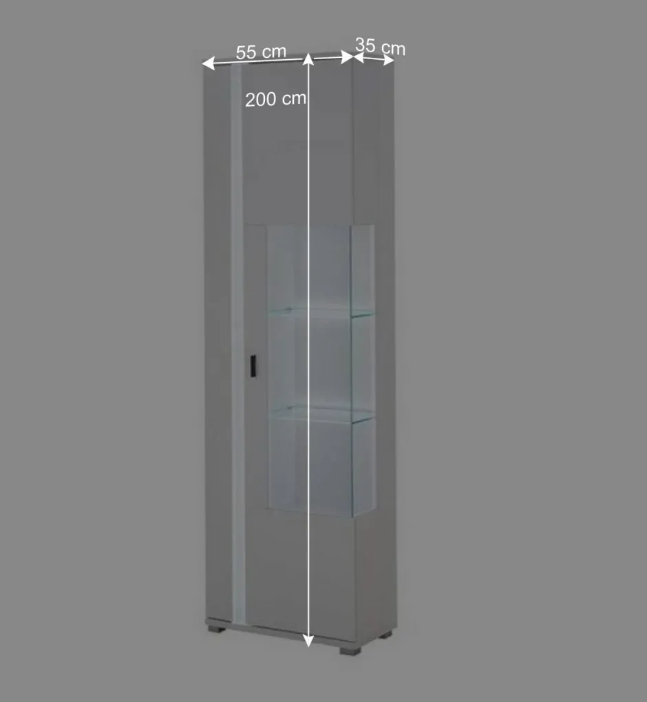 Wohnen Wohnzimmer Schrank & Regal Set in Weiß - Tirol (vierteilig)