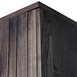 Wohnen Wohnzimmer Schrank in Esche Dunkel & Schwarz - Eyes