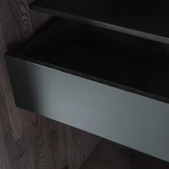 Wohnen Wohnzimmer Schrank in Esche Dunkel & Schwarz - Eyes