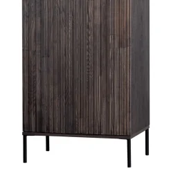 Wohnen Wohnzimmer Schrank in Esche Dunkel & Schwarz - Eyes