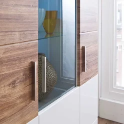 Wohnen Wohnzimmer Schrank in Weiß Glanz - Icadro