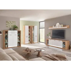 Wohnen Wohnzimmer Schrank mit fünf offenen Fächern - Adejano