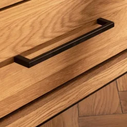 Wohnzimmer Schrank mit Tür Fischgrät Optik - Kerfa^Wohnen Outlet