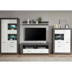 Wohnzimmer Schrank Set & Wandboard - Istensa (vierteilig)^Wohnen