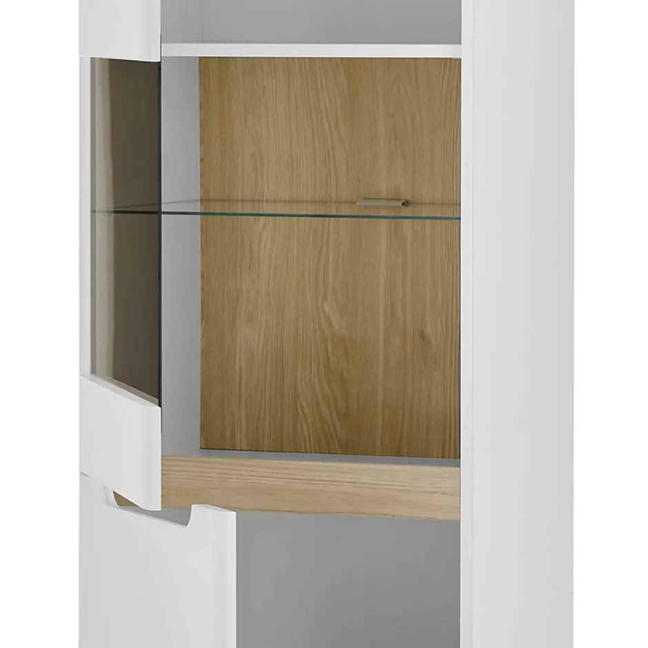 Wohnen Wohnzimmer Schrankset im Skandi Design - Ginko (vierteilig)