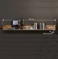 Wohnen Wohnzimmer Schrankwand Lisepio mit Beleuchtung (fünfteilig)