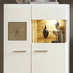 Wohnen Wohnzimmer Schrankwand Lisepio mit Beleuchtung (fünfteilig)