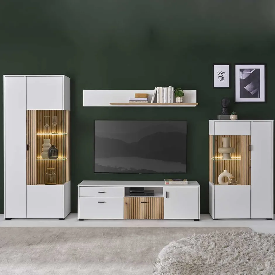 Wohnzimmer Schränke & Regal Set - Nenaloro (vierteilig)^Wohnen Best