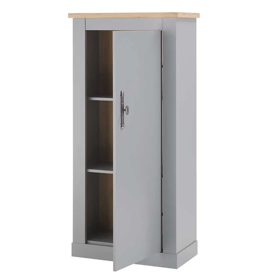 Wohnen Wohnzimmer Schränke & Regal in Lichtgrau - Buleta (vierteilig)