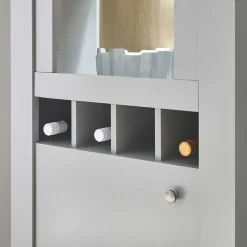 Wohnen Wohnzimmer Schränke & Regal in Lichtgrau - Buleta (vierteilig)