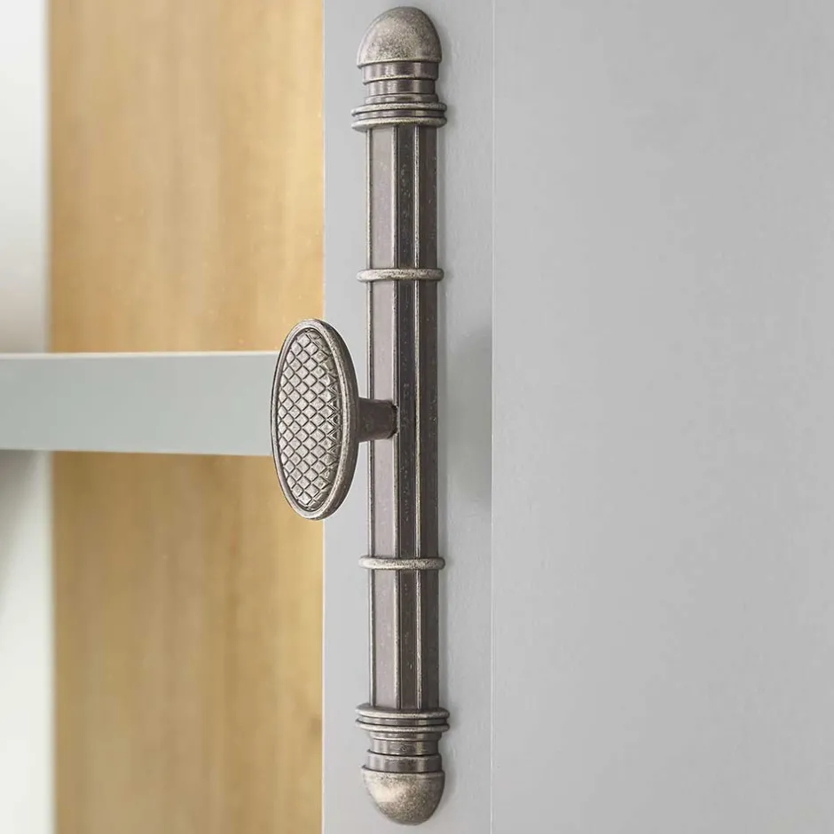 Wohnen Wohnzimmer Schränke & Regal in Lichtgrau - Buleta (vierteilig)