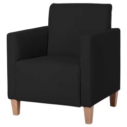 Wohnzimmer Sessel aus Kunstleder in Schwarz - Zykla^Wohnen Hot