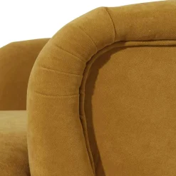 Wohnzimmer Sessel in Gelb Veloursbezug - Rosario^Wohnen Outlet