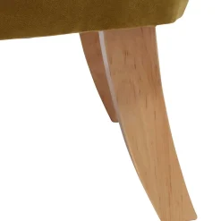 Wohnzimmer Sessel in Gelb Veloursbezug - Rosario^Wohnen Outlet