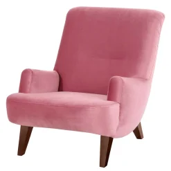 Wohnzimmer Sessel in Rosa und Nussbaum - Jily^Wohnen