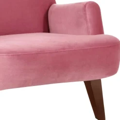 Wohnzimmer Sessel in Rosa und Nussbaum - Jily^Wohnen