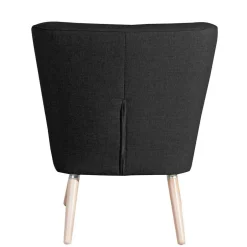 Wohnen Wohnzimmer Sessel in Schwarz Stoffbezug - Adaliz