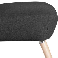 Wohnen Wohnzimmer Sessel in Schwarz Stoffbezug - Adaliz