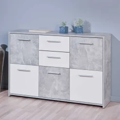 Wohnzimmer Sideboard Poesenna in Weiß^Wohnen
