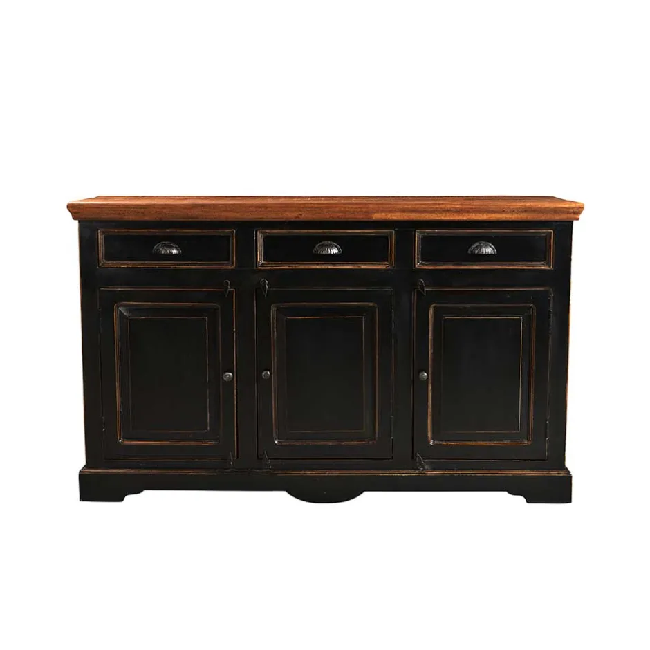 Wohnen Wohnzimmer Sideboard Sentiments in Schwarz