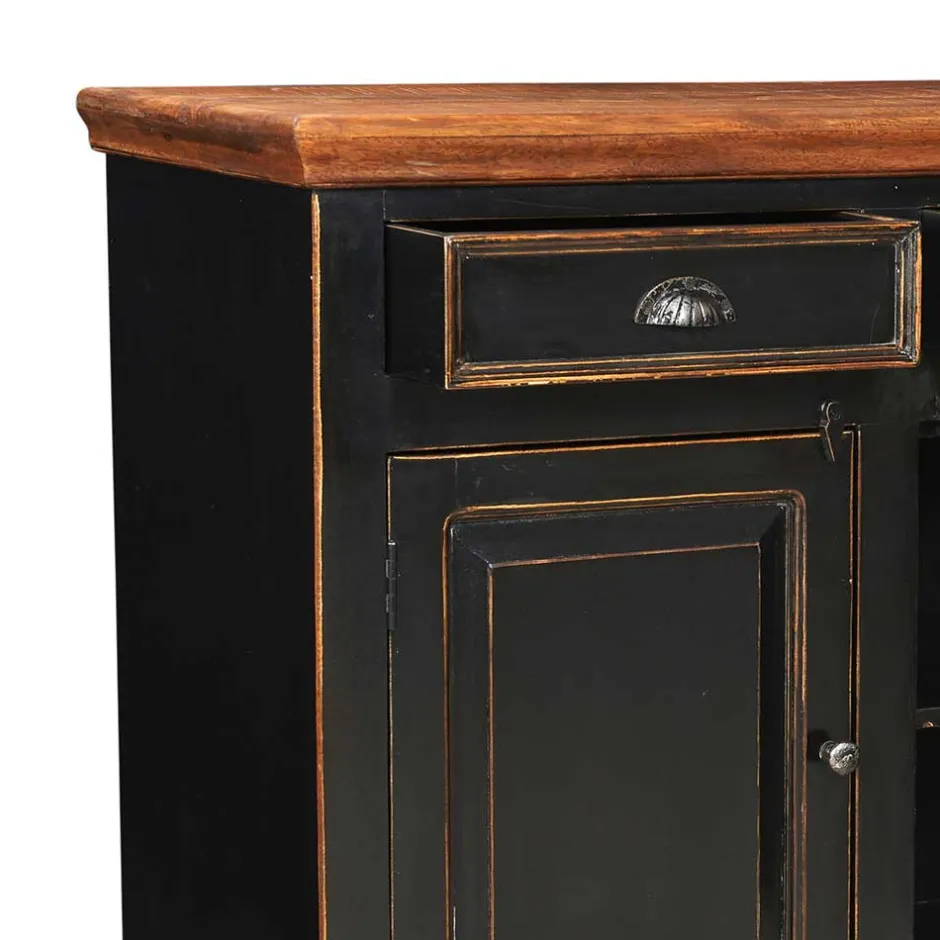 Wohnen Wohnzimmer Sideboard Sentiments in Schwarz