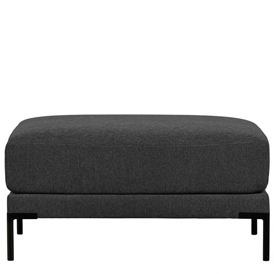 Wohnzimmer Sitzhocker in Dunkelgrau - Marietta^Wohnen Online