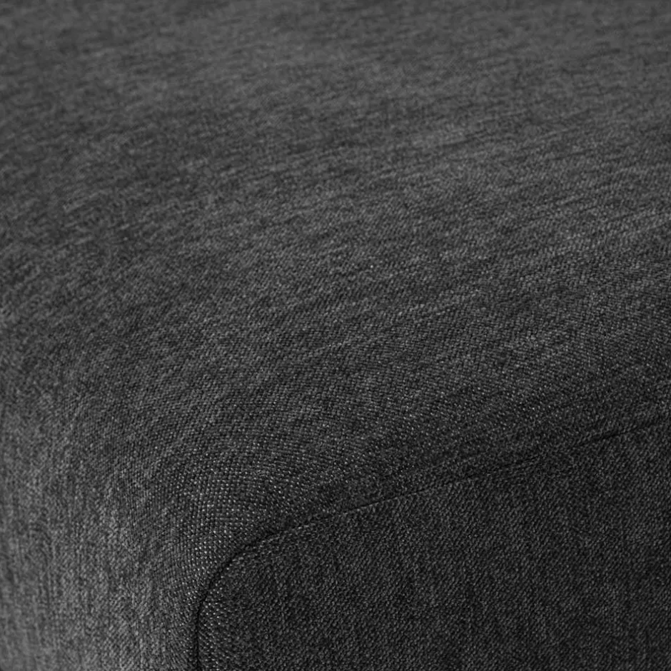 Wohnzimmer Sitzhocker in Dunkelgrau - Marietta^Wohnen Online