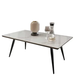 Wohnen Wohnzimmer Sofatisch aus Keramik Marmor Optik - Havanna