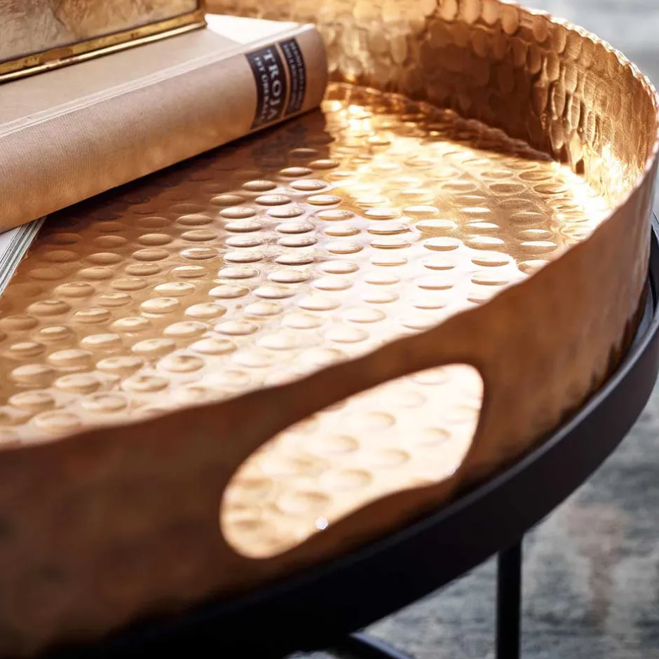 Wohnzimmer Tablett-Tische in Gold - Viborg (zweiteilig)^Wohnen Sale