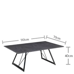 Wohnen Wohnzimmer Tisch mit Keramikplatte - Lucky