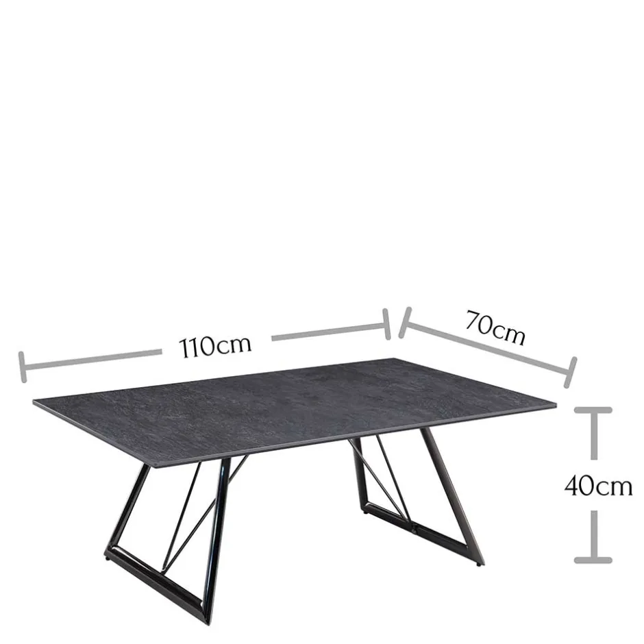 Wohnen Wohnzimmer Tisch mit Keramikplatte - Lucky